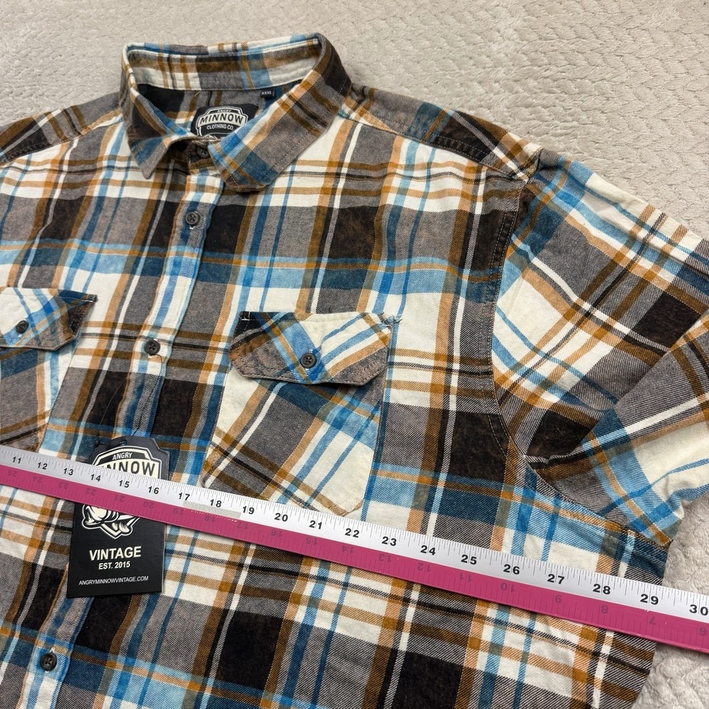 Angry Minnow Clothing Adult XXXL flannel NWT Long Sleeve Up North Cabin - Picture 9 of 14